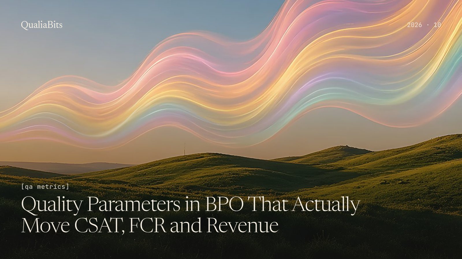 Quality Parameters in BPO That Actually Move CSAT, FCR and Revenue (2026 Scorecard Guide)